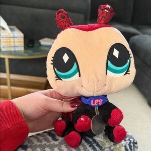 Littlest Pet Shop Red and Black Stuffed Animal
